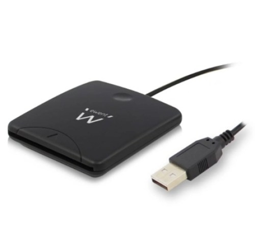 Leitor Cartão Cidadão Ewent EW1052 USB 2.0 Preto